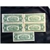 Image 7 : UNITED STATES NOTES - 1953 SERIES $2 BILLS; LOT OF 5