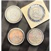 Image 1 : FRANKLIN SILVER HALF DOLLARS - 1954D,1958D,1962D,AND 1963D