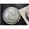 Image 3 : FRANKLIN SILVER HALF DOLLARS - 1954D,1958D,1962D,AND 1963D