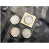 Image 7 : FRANKLIN SILVER HALF DOLLARS - 1954D,1958D,1962D,AND 1963D