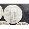 Image 3 : STANDING LIBERTY SILVER QUARTERS - 1925, 1925,1926,1927, AND 1928