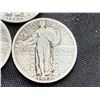 Image 6 : STANDING LIBERTY SILVER QUARTERS - 1925, 1925,1926,1927, AND 1928