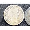 Image 2 : BARBER SILVER DIMES - 1901, 1912D, AND 1914D