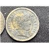 Image 4 : BARBER SILVER DIMES - 1901, 1912D, AND 1914D