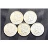 Image 1 : KENNEDY HALF DOLLARS - 1964D, 1965, 1966, 1967, AND 1968