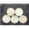 Image 8 : KENNEDY HALF DOLLARS - 1964, 1965, 1966, 1967, AND 1968D