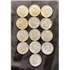 Image 1 : KENNEDY HALF DOLLARS - 1964; LOT OF 13