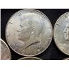 Image 10 : KENNEDY HALF DOLLARS - SIX 1964 AND SIX 1965; LOT OF 12