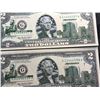 Image 4 : UNCIRCULATED SERIES 2003 $2 BILLS THAT HAVE BEEN COLORIZED WITH MINNESOTA-SPECIFIC OVERLAY; LOT OF 3