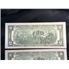 Image 8 : UNCIRCULATED SERIES 2003 $2 BILLS THAT HAVE BEEN COLORIZED WITH MINNESOTA-SPECIFIC OVERLAY; LOT OF 3