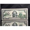 Image 2 : UNCIRCULATED SERIES 2003 $2 BILLS THAT HAVE BEEN COLORIZED WITH MINNESOTA-SPECIFIC OVERLAY; LOT OF 2