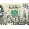 Image 4 : UNCIRCULATED SERIES 2003 $2 BILLS THAT HAVE BEEN COLORIZED WITH WASHINGTON-SPECIFIC OVERLAY