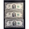 Image 1 : SERIES 1976 $2 BILLS; LOT OF 3