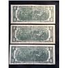 Image 5 : SERIES 1976 $2 BILLS; LOT OF 3