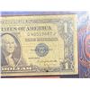 Image 5 : PAPER CURRENCY - 1935 ONE DOLLAR SILVER CERTIFICATE; ON INFORMATIONAL CARDBOARD