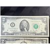 Image 2 : PAPER CURRENCY - $2 FEDERAL RESERVE NOTES, LOT OF 7; AND $1 FEDERAL RESERVE NOTES, LOT OF 2