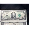 Image 3 : PAPER CURRENCY - $2 FEDERAL RESERVE NOTES, LOT OF 7; AND $1 FEDERAL RESERVE NOTES, LOT OF 2
