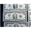 Image 4 : PAPER CURRENCY - $2 FEDERAL RESERVE NOTES, LOT OF 7; AND $1 FEDERAL RESERVE NOTES, LOT OF 2