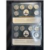 Image 1 : UNCIRCULATED SET OF 1979 AND 1980 SUSAN B. ANTHONY DOLLARS; LOT OF TWO SETS