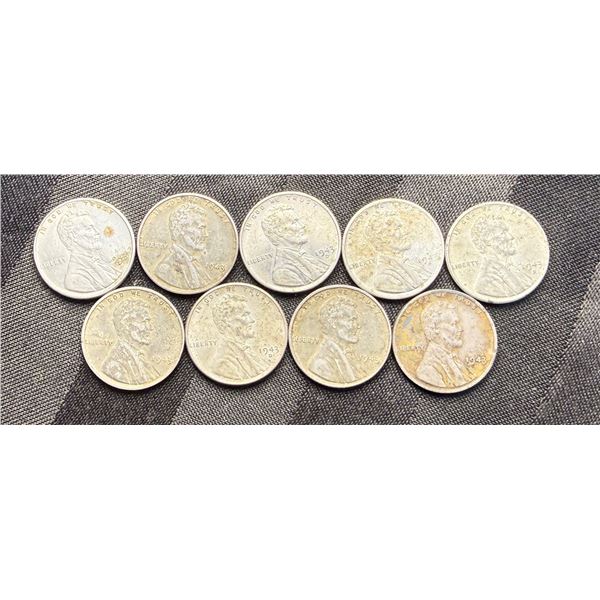 STEEL PENNIES - LOT OF 9