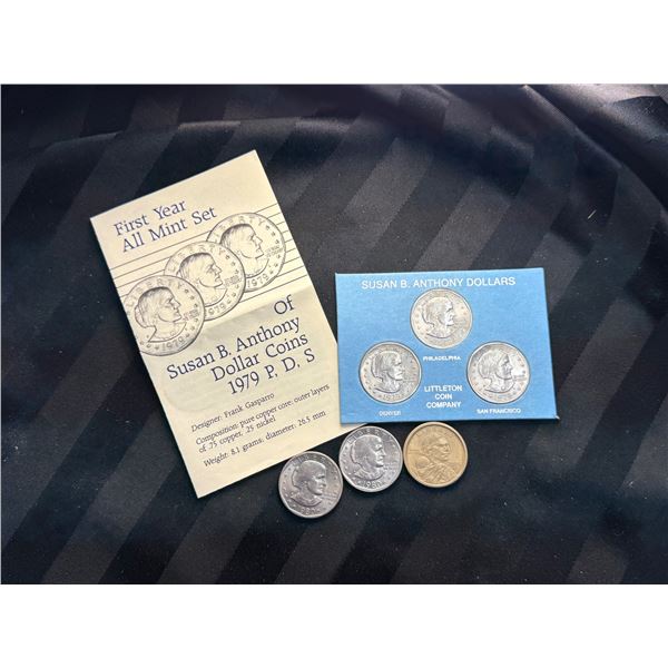 SUSAN B. ANTHONY DOLLARS AND SACAGAWEA DOLLAR