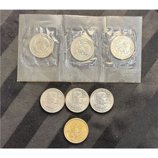 SUSAN B. ANTHONY DOLLARS AND SACAGAWEA DOLLAR