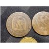 Image 10 : FRENCH COINS! LOT INCLUDES TWO COINS FROM THE SECOND FRENCH EMPIRE UNDER NAPOLEAN III - 1861 AND 186
