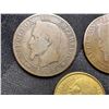 Image 2 : FRENCH COINS! LOT INCLUDES TWO COINS FROM THE SECOND FRENCH EMPIRE UNDER NAPOLEAN III - 1861 AND 186