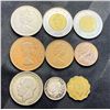 Image 1 : VARIOUS BRITISH COMMONWEALTH COINS - LOT INCLUDES A 1921 KING GEORGE V ONE-FLORIN SILVER COIN! LOT I