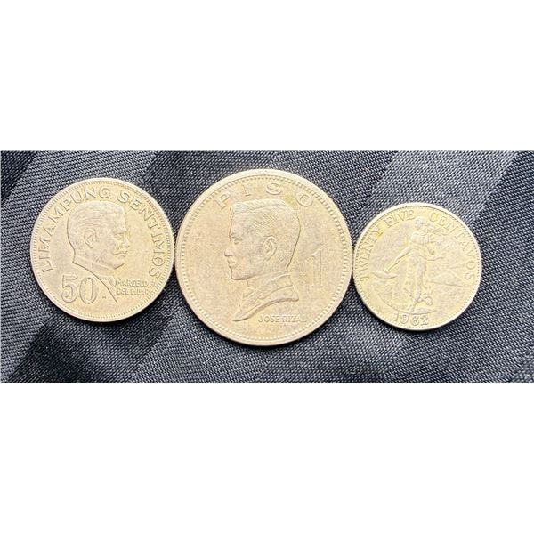 VARIOUS COINS FROM THE PHILIPPINES