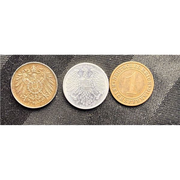 VARIOUS COINS FROM AUSTRIA AND GERMANY