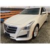 Image 3 : PARKSVILLE - 2014 CADILLAC CTS WHITE 99620 KMS - D190306
