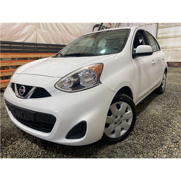 PARKSVILLE - 2017 NISSAN MICRA, WHITE, 113016 KMS, FRONT WHEEL DRIVE. - D249939