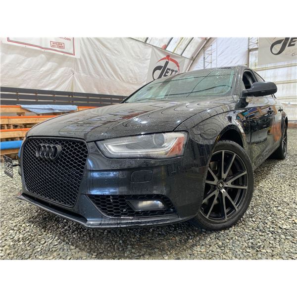 PARKSVILLE - 2013 AUDI A4 BLACK 290134 KMS - D027966