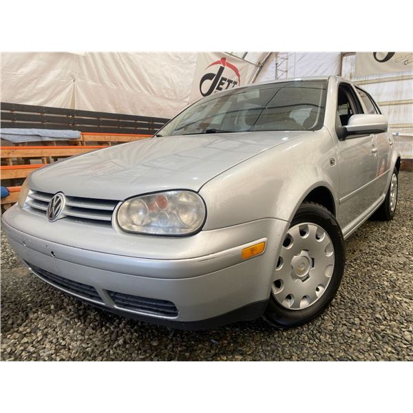PARKSVILLE - 2003 VOLKSWAGEN GOLF GREY 288742 KMS - D064527