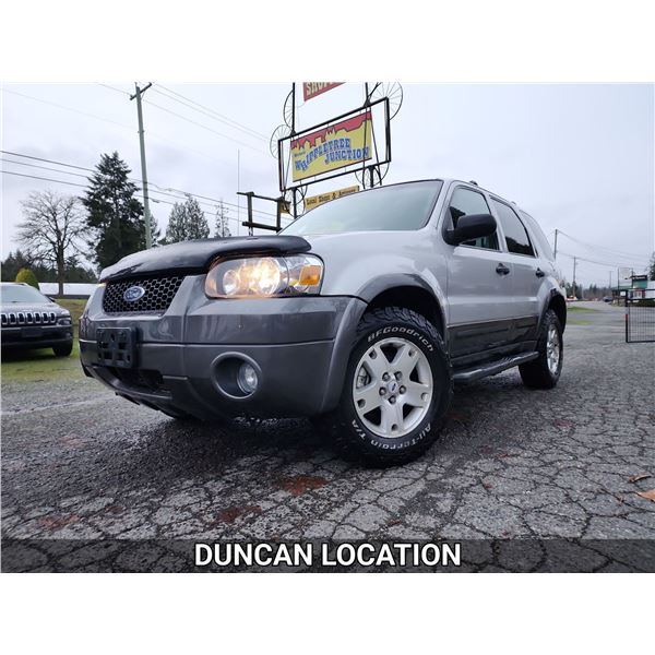 DUNCAN - 2006 FORD ESCAPE, SILVER, 197430 KMS, 4X4. - JD45199