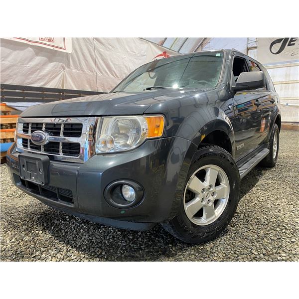 PARKSVILLE - 2008 FORD ESCAPE GREY 131508 MILES - DB90936