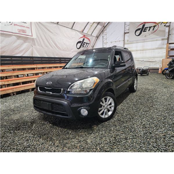 PARKSVILLE - 2012 KIA SOUL, BLACK, 167866 KMS, FRONT WHEEL DRIVE. - D746524