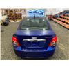 Image 19 : PARKSVILLE - 2012 CHEVROLET SONIC BLUE 178295 KMS - B217262