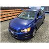 Image 4 : PARKSVILLE - 2012 CHEVROLET SONIC BLUE 178295 KMS - B217262