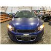 Image 6 : PARKSVILLE - 2012 CHEVROLET SONIC BLUE 178295 KMS - B217262