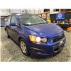 Image 9 : PARKSVILLE - 2012 CHEVROLET SONIC BLUE 178295 KMS - B217262