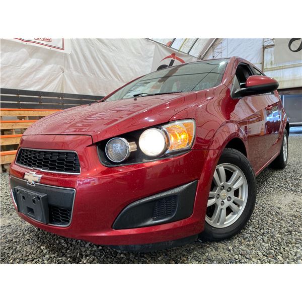 PARKSVILLE - 2012 CHEVROLET SONIC RED 189227 KMS - D118325