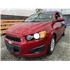 Image 3 : PARKSVILLE - 2012 CHEVROLET SONIC RED 189227 KMS - D118325