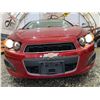 Image 5 : PARKSVILLE - 2012 CHEVROLET SONIC RED 189227 KMS - D118325