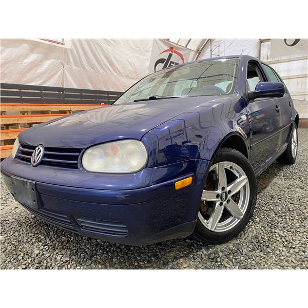 PARKSVILLE - 2006 VOLKSWAGEN GOLF BLUE 300126 KMS "NO RESERVE" - D007422