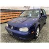 Image 3 : PARKSVILLE - 2006 VOLKSWAGEN GOLF BLUE 300126 KMS "NO RESERVE" - D007422