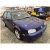 Image 9 : PARKSVILLE - 2006 VOLKSWAGEN GOLF BLUE 300126 KMS "NO RESERVE" - D007422