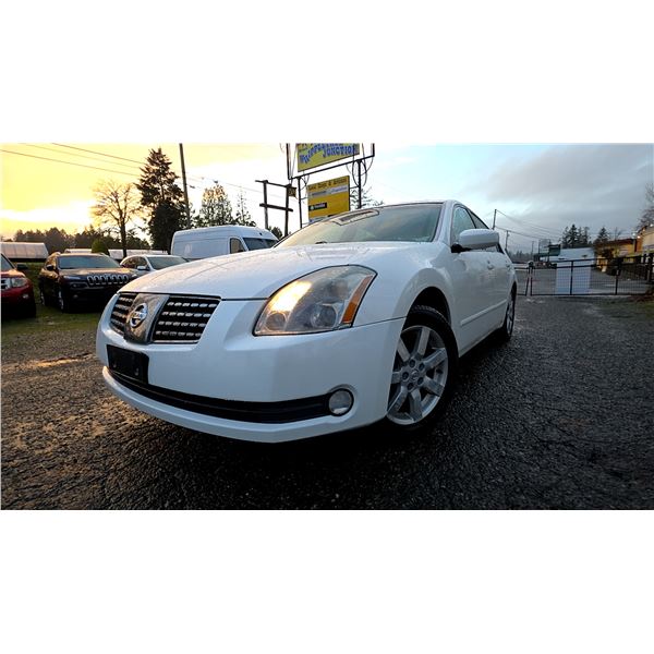 DUNCAN - 2004 NISSAN MAXIMA WHITE  127181 KMS - D863985