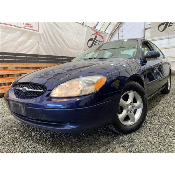 PARKSVILLE - 2000 FORD TAURUS BLUE 176092 KMS "NO RESERVE" - D263363